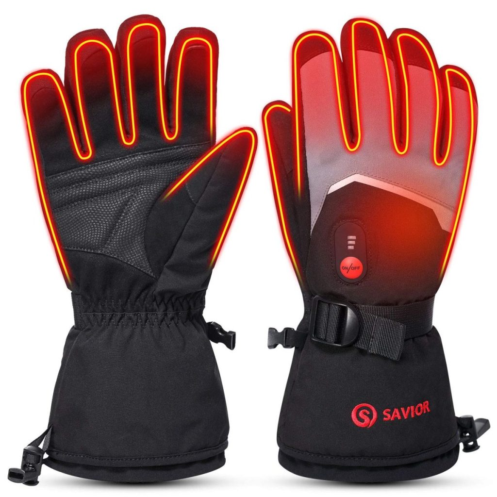 Gant chauffants pour le ski SAVIOR HEAT S67B Gris L